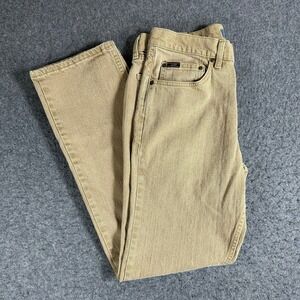 Lee Premium Select Classic Fit Straight Leg Jeans Tan Khaki Mens 32x32